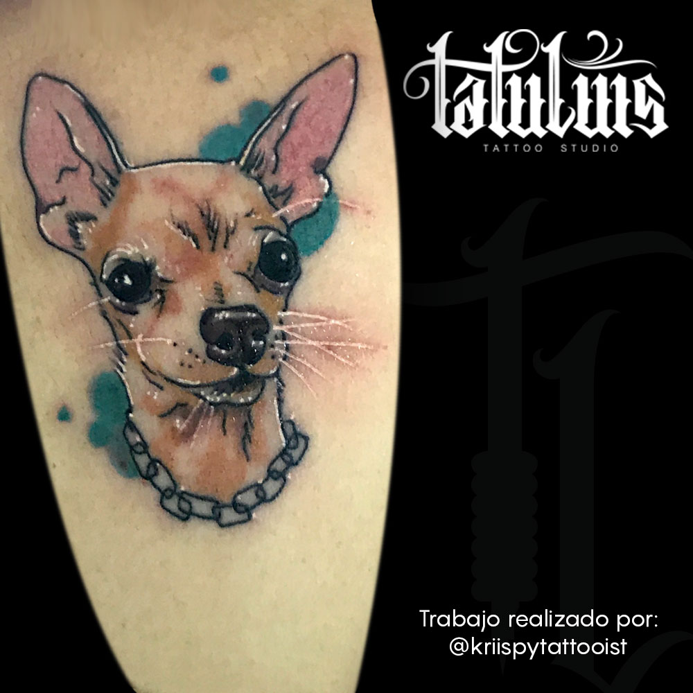 Cute Chihuahua Mexico Tattoo